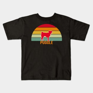 Puggle Vintage Silhouette Kids T-Shirt